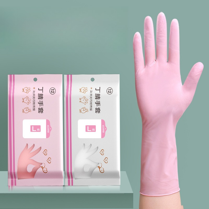 Medical Gloves - ถุงมือล้างจานแบบใช้แล้วทิ้ง ทนทาน ขยายขนาดได้ ผลิตจากไนไตรล์ ยางลาเท็กซ์หนาพิเศษ สำหรับงานบ้าน