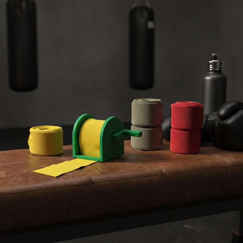 Bandage - เครื่องม้วนผ้าพันมือสำหรับมวยแบบพกพา, เครื่องม้วนผ้าพันมือแบบใช้มือ, อุปกรณ์ม้วนผ้าพันมือสำหรับมวยเพื่อการจัดเก็บ