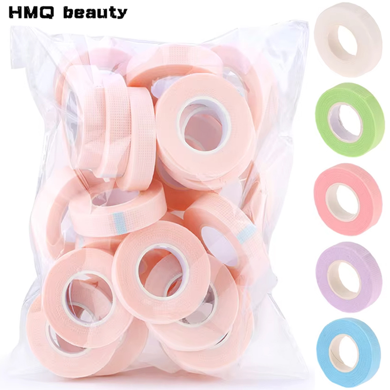 Medical Tape - เทปตัวต่อขนตาสำหรับแผ่นรองใต้ตาแผ่นรองอุปกรณ์แต่งหน้าระบายอากาศได้แบบมีรูพรุนผ้านอนวูฟเวนเทปป้องกันการบาดเจ็บผ้านอนวูฟเวน
