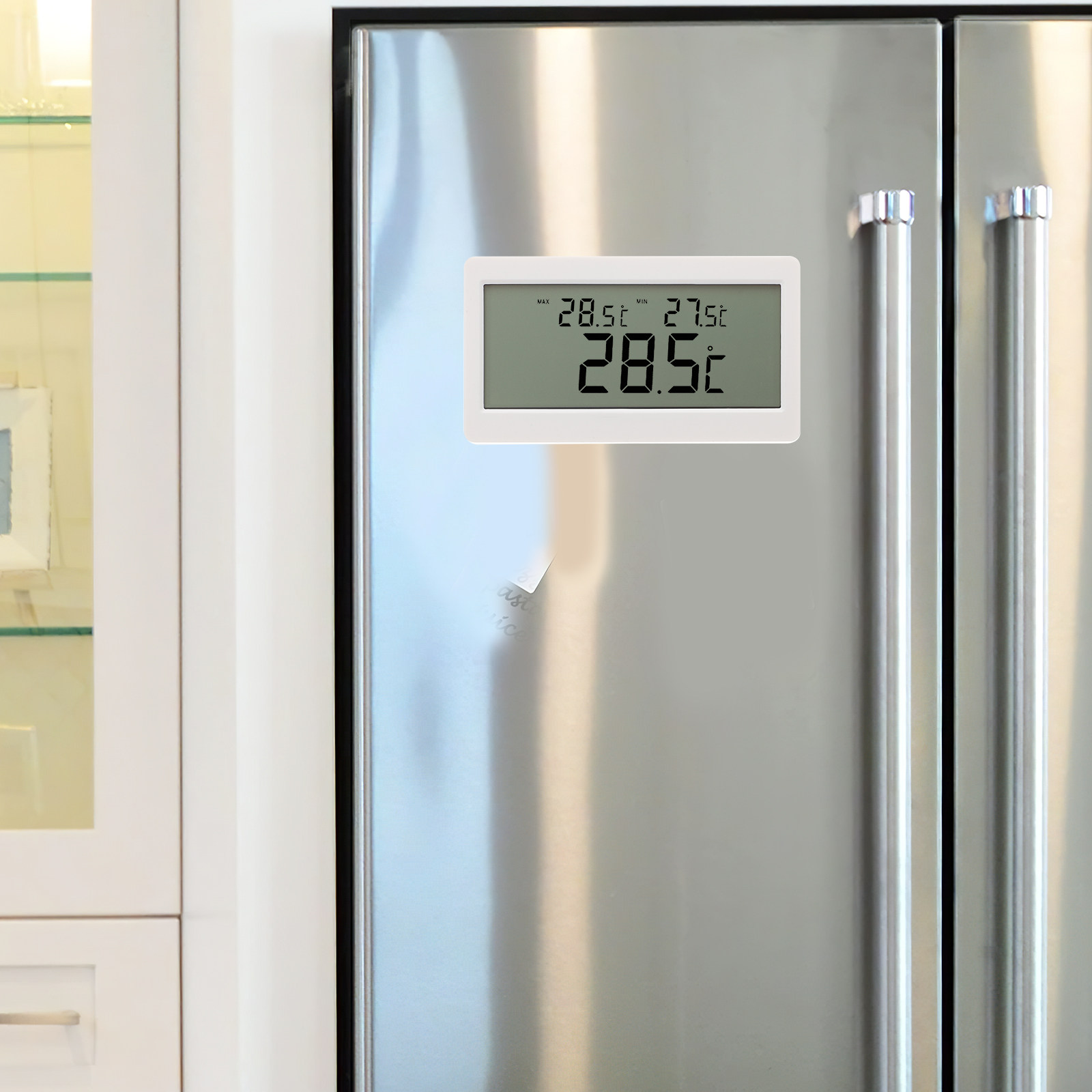 Thermometer Digital - เครื่องวัดอุณหภูมิและความชื้นดิจิทัล LCD ขนาดเล็ก สำหรับใช้ในร่มและกลางแจ้ง แบบติดผนัง แม่นยำสูง