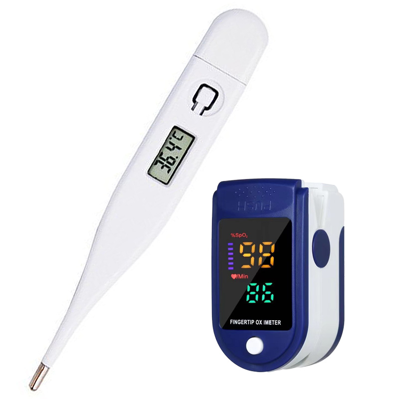 Pulse Oximeter - เครื่องวัดอุณหภูมิในครัวเรือนเด็กผู้ใหญ่เครื่องวัดอุณหภูมิหูทางการแพทย์เครื่องวัดอุณหภูมิดิจิตอลเครื่องวัดอุณหภูมิไข้ PULSE Oximeter Finger Medical