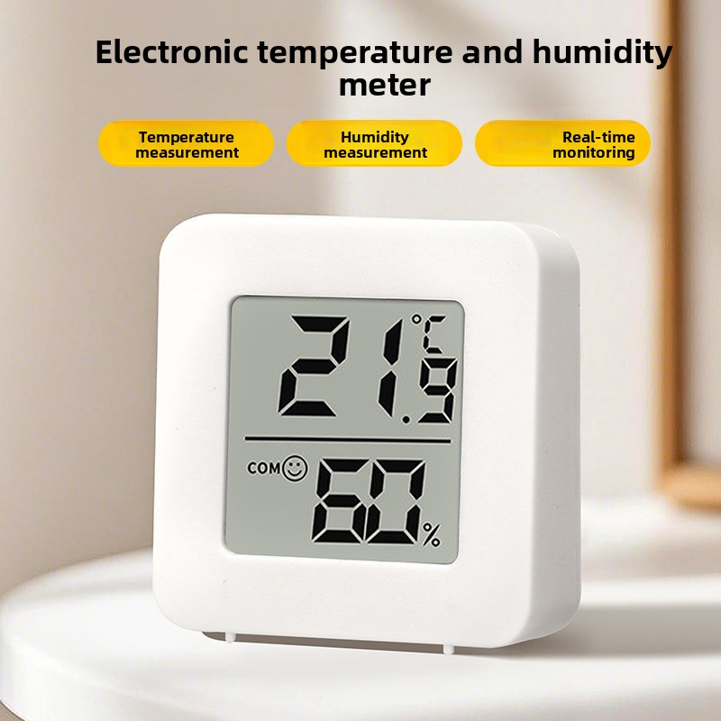 Thermometer Digital - เครื่องวัดอุณหภูมิและความชื้นแบบดิจิทัลอัจฉริยะ สำหรับใช้ในห้องเด็ก หรือสำหรับสัตว์เลี้ยงประเภทสัตว์เลื้อยคลาน เพื่อตรวจสอบอุณหภูมิและความชื้นภายในห้อง