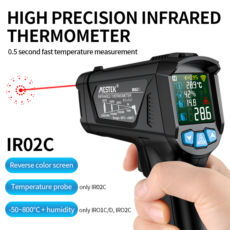 เครื่องวัดอุณหภูมิอินฟราเรดแบบ - Thermometer Digital บทวิจารณ์และราคา