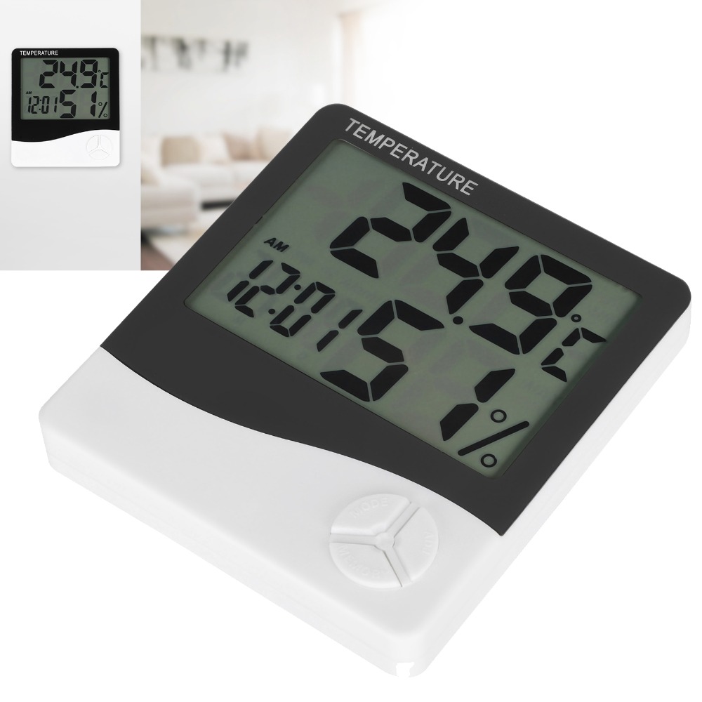 เครื่องวัดอุณหภูมิในร่มแบบติดผ - Thermometer Digital บทวิจารณ์และราคา