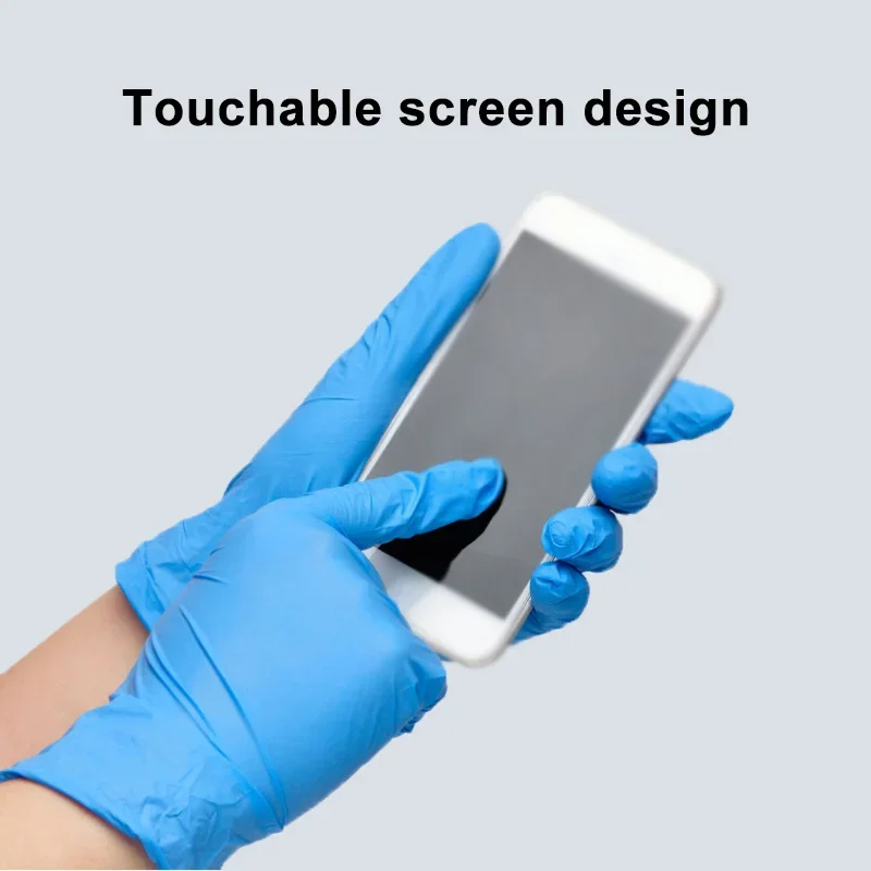 ถุงมือไนไตรล์สีน้ำเงินแบบใช้แล - Medical Gloves บทวิจารณ์และราคา