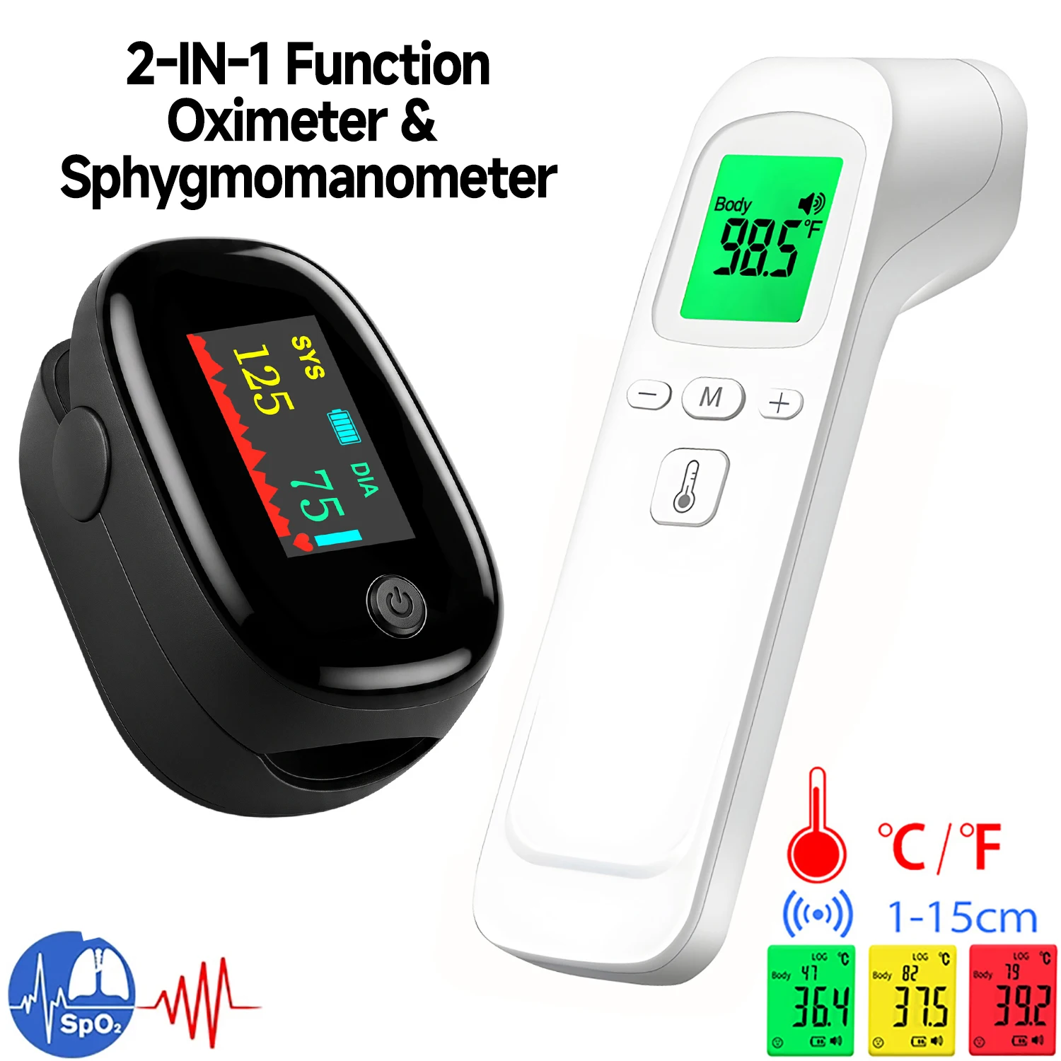 เครื่องวัดอุณหภูมิร่างกายแบบอิ - Pulse Oximeter บทวิจารณ์และราคา