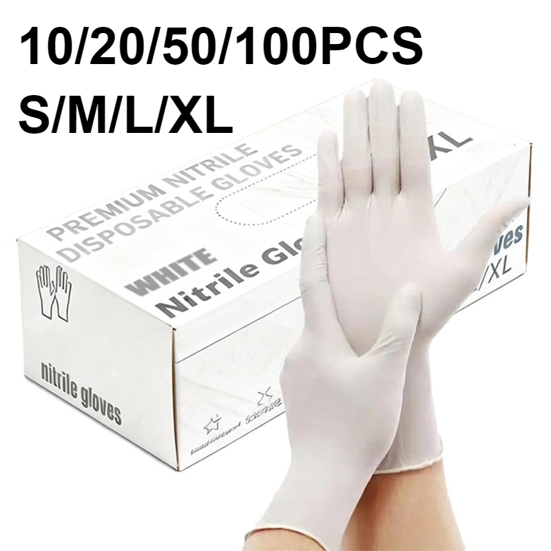 10/20/50/100PCS ถุงมือไนไตรล์ส - Medical Gloves บทวิจารณ์และราคา