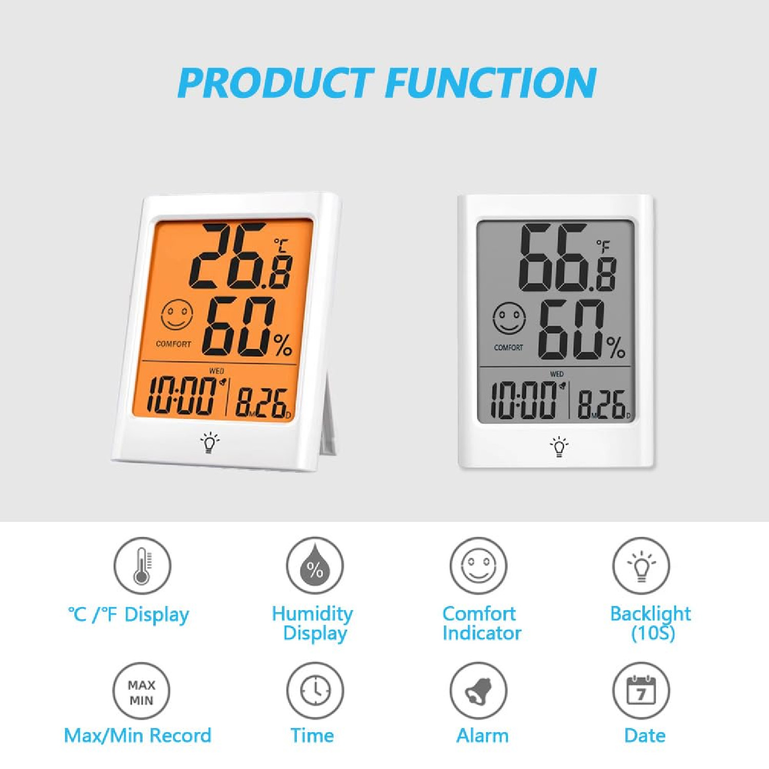 เครื่องวัดอุณหภูมิและความชื้นแ - Thermometer Digital บทวิจารณ์และราคา